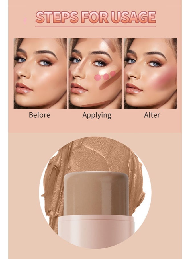 HelloKiss Radiant Glow Powder Blush for Women – Long-Lasting, Smooth Blend, Natural & Vibrant Finish - Image 4